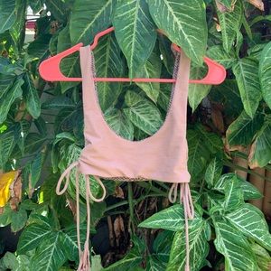 Acacia ribbed bikini top